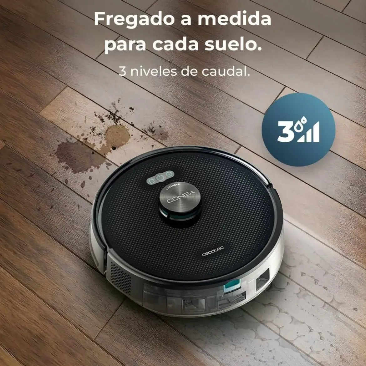 Robot Aspirador con Autovaciado y Fregado CONGA Y70 CECOTEC A01_EU01_114521