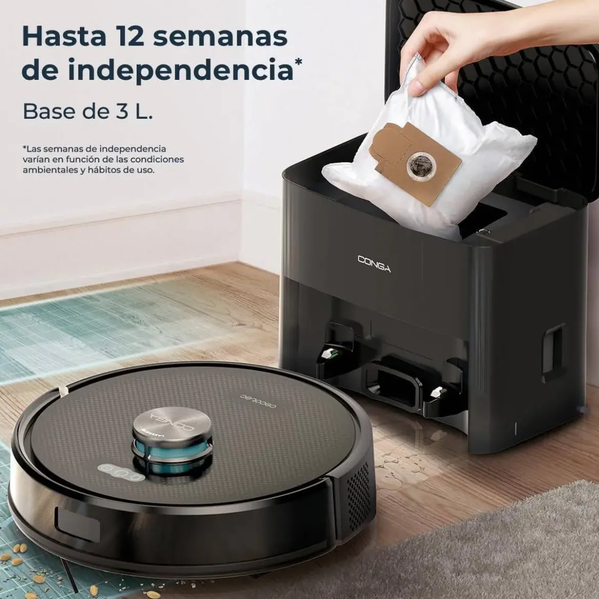 Robot Aspirador con Autovaciado y Fregado CONGA Y70 CECOTEC A01_EU01_114521