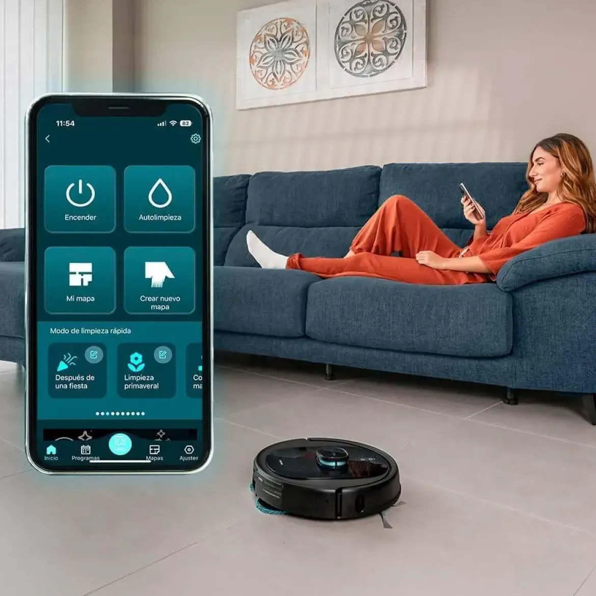 Robot Aspirador Láser Autovaciado CONGA 9590 SPIN REVOLUTION A01_EU01