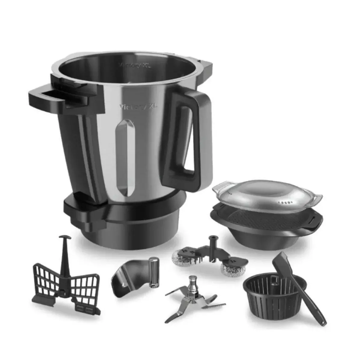 Robot de Cocina Multifunción 1700 W 45 Funciones con Cesto para Hervir Mambo CooKing Victory CECOTEC 04700