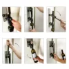 Sacacorchos de Pared 110 Lux en Color Gris Acero con Soporte BOJ