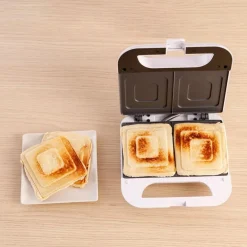 Sandwichera SOLAC 2 Cavidades Blanca SD5054