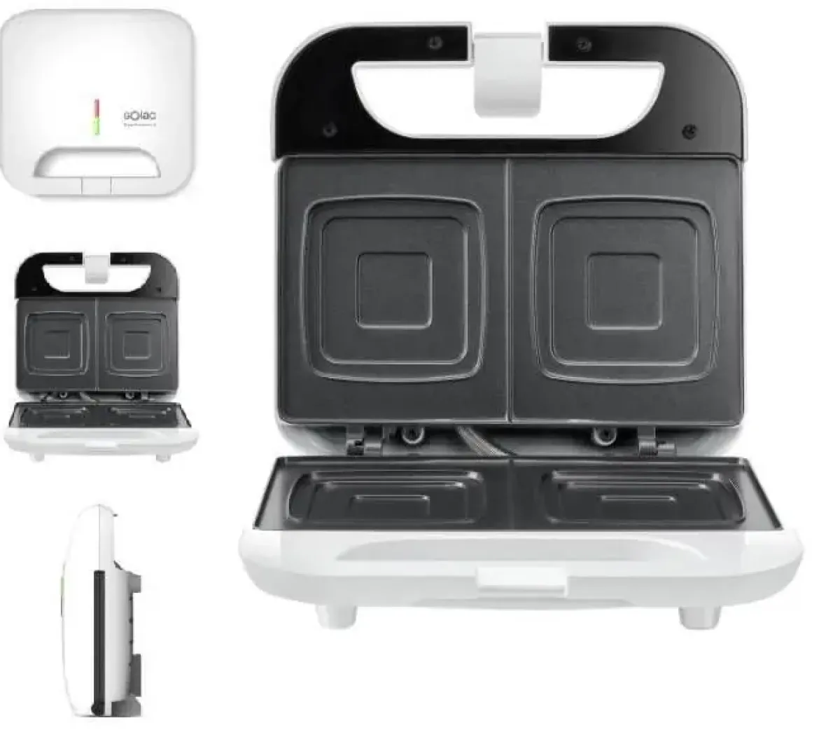 Sandwichera SOLAC 2 Cavidades Blanca SD5054