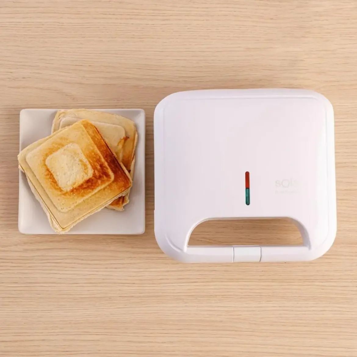 Sandwichera SOLAC 2 Cavidades Blanca SD5054