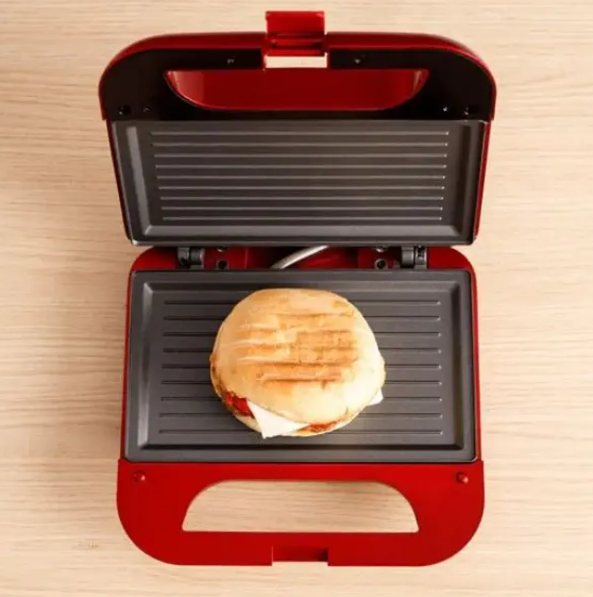 Sandwichera SOLAC 2 Cavidades Roja Buon Panini IISD5058