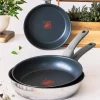Sartén Antiadherente 22 cm Acero Inoxidable Quantanium ELITE M241305
