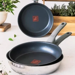 Sartén Antiadherente 22 cm Acero Inoxidable Quantanium ELITE M241305