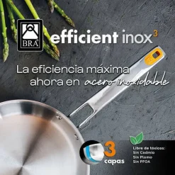 Sartén 18 cm Efficient Inox BRA A121818