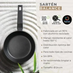 Sartén de Aluminio de 28 cm Balance FACKELMANN 66005