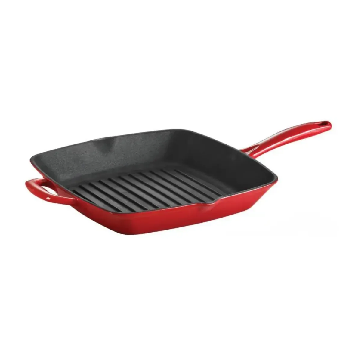 Sartén Parrilla de Hierro Fundido Esmaltado Roja 27 cm 31700211