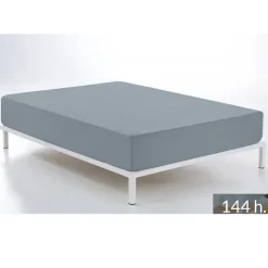 Sábana Bajera Ajustable Color Acero Cama de 135
