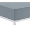 Sábana Bajera Ajustable Color Acero Cama de 150