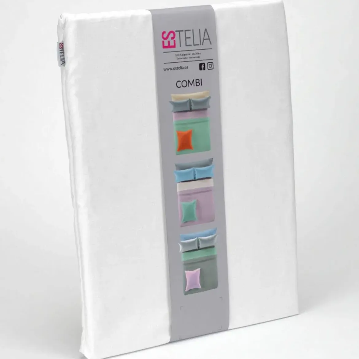 Sábana Bajera Ajustable Color Blanco Cama de 105