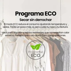 Secadora Bomba de Calor 8 kg Clase B Motor Inverter INFINITON SDBC8EWN