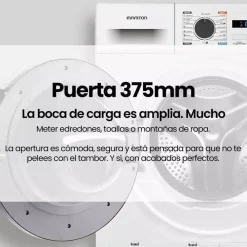 Secadora Bomba de Calor 8 kg Clase B Motor Inverter INFINITON SDBC8EWN