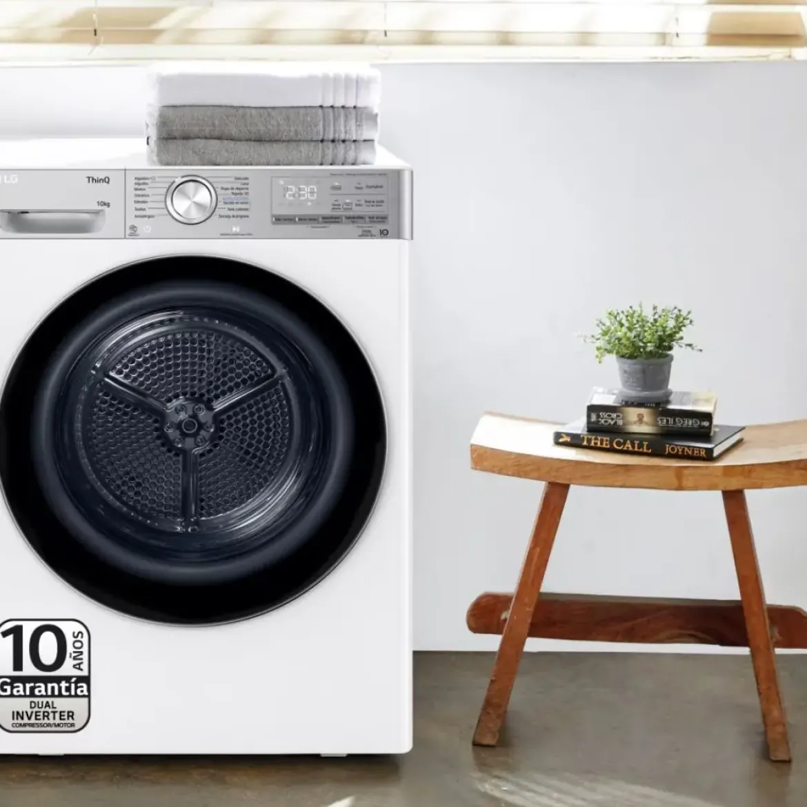 Secadora LG 10kg Bomba Calor A+++ RH10V9AV2WR