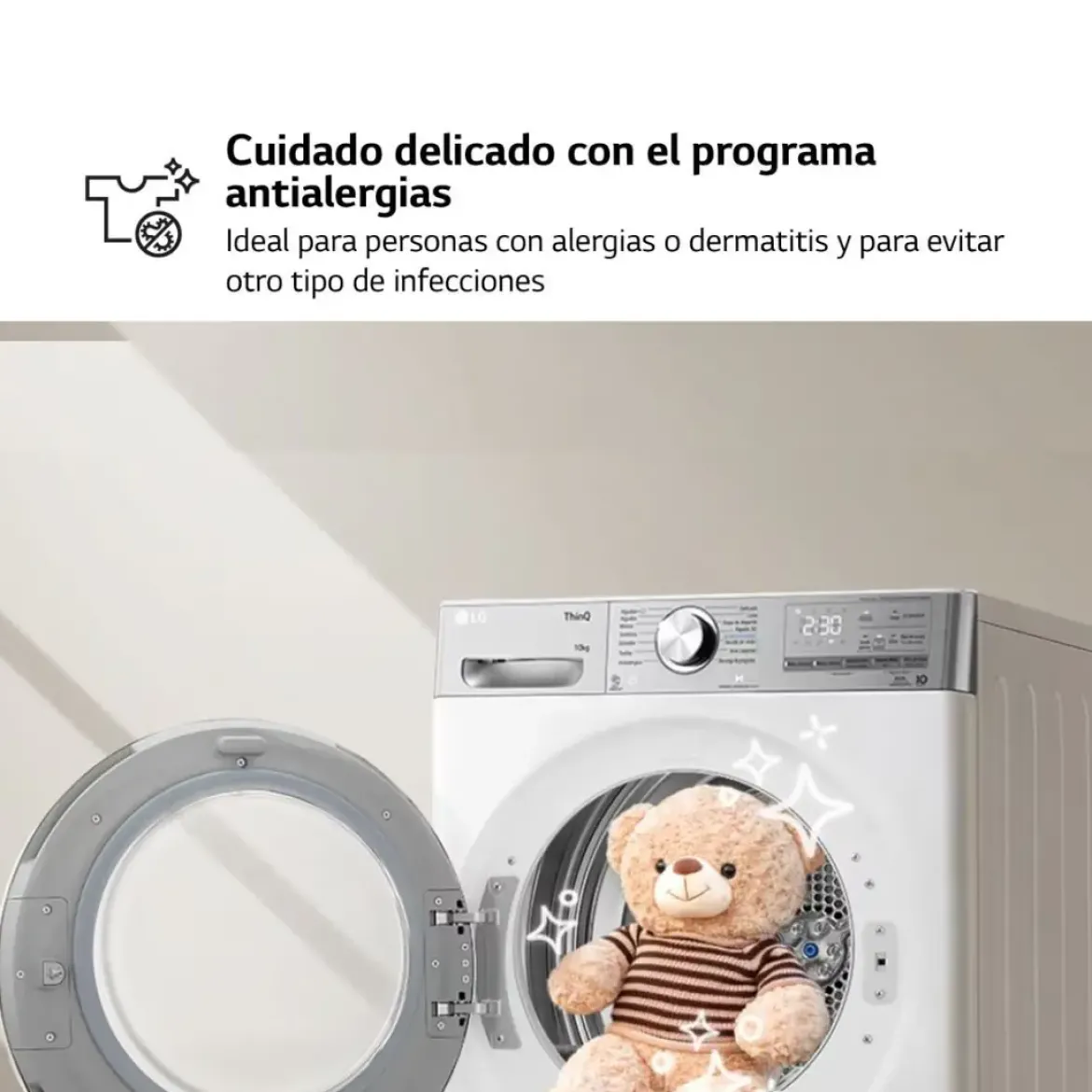 Secadora LG 10kg Bomba Calor A+++ RH10V9AV2WR