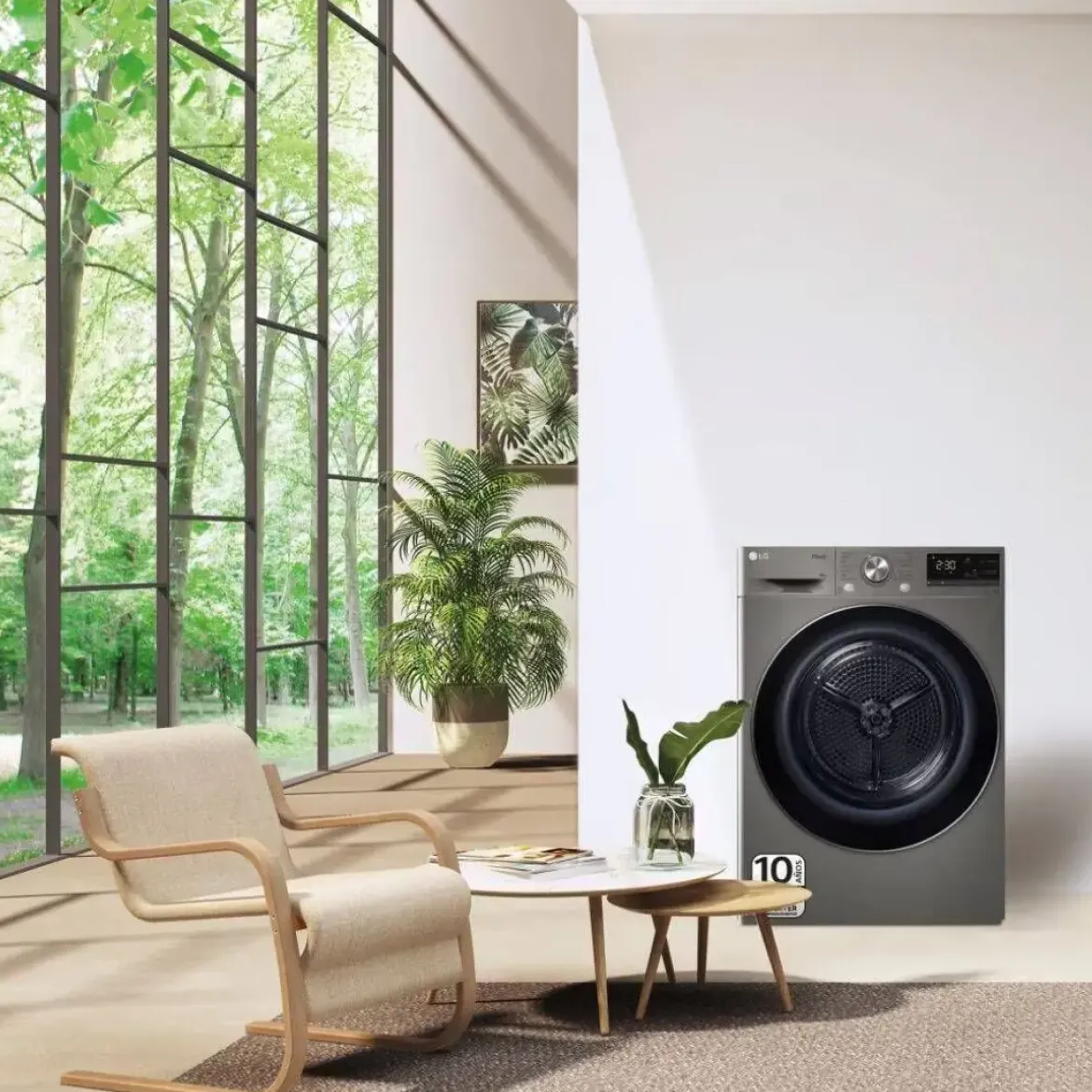Secadora LG 9 KG Bomba de Calor A+++ RH90V9PV2N