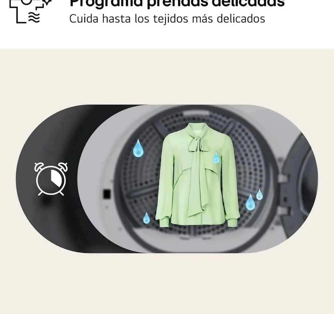 Secadora LG 9 kg con Bomba de Calor y Wi-Fi ThinQ RHX1009NWB