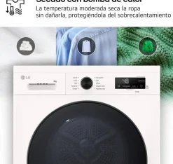 Secadora LG 9 kg con Bomba de Calor y Wi-Fi ThinQ RHX1009NWB