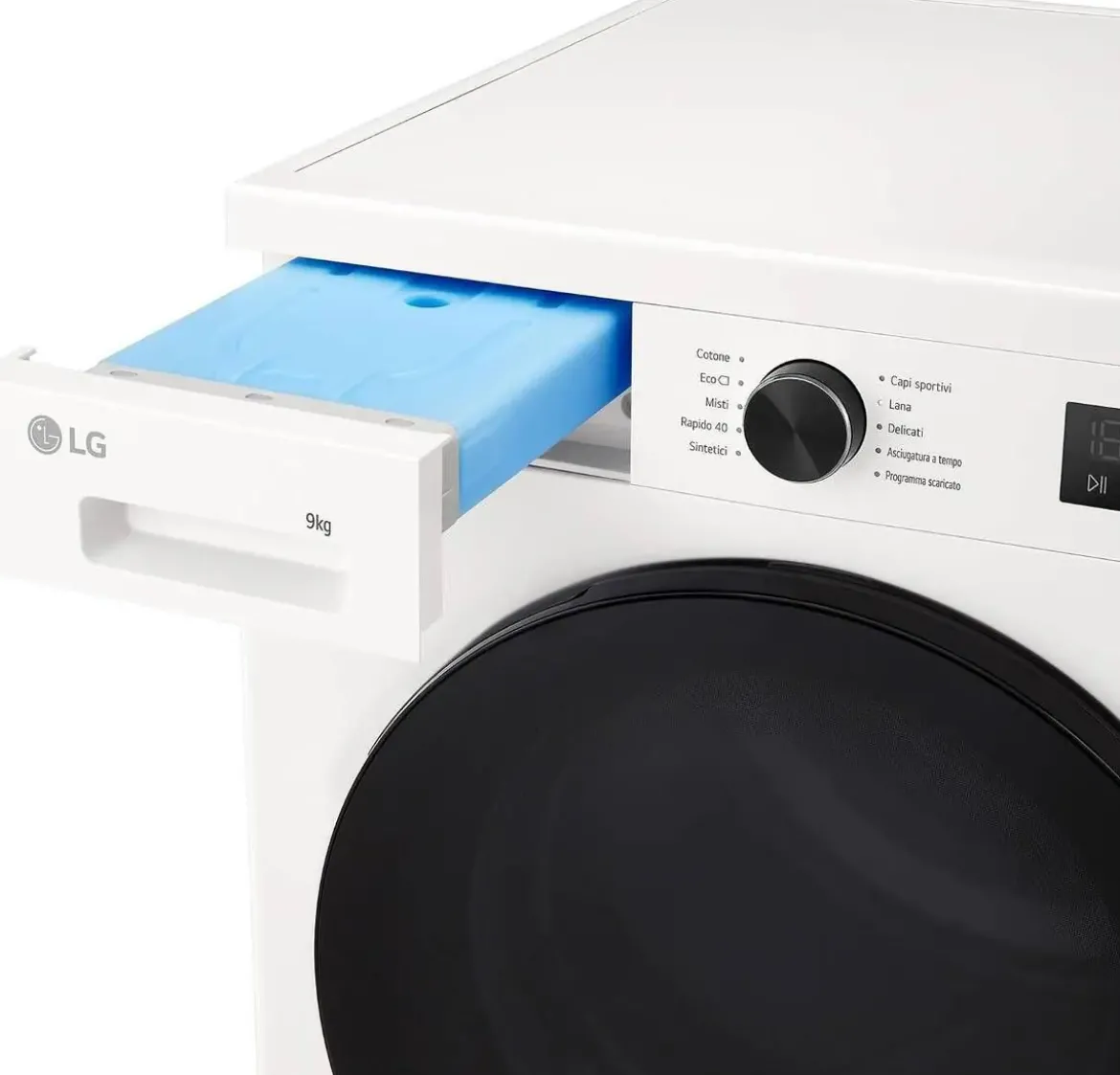 Secadora LG 9 kg con Bomba de Calor y Wi-Fi ThinQ RHX1009NWB