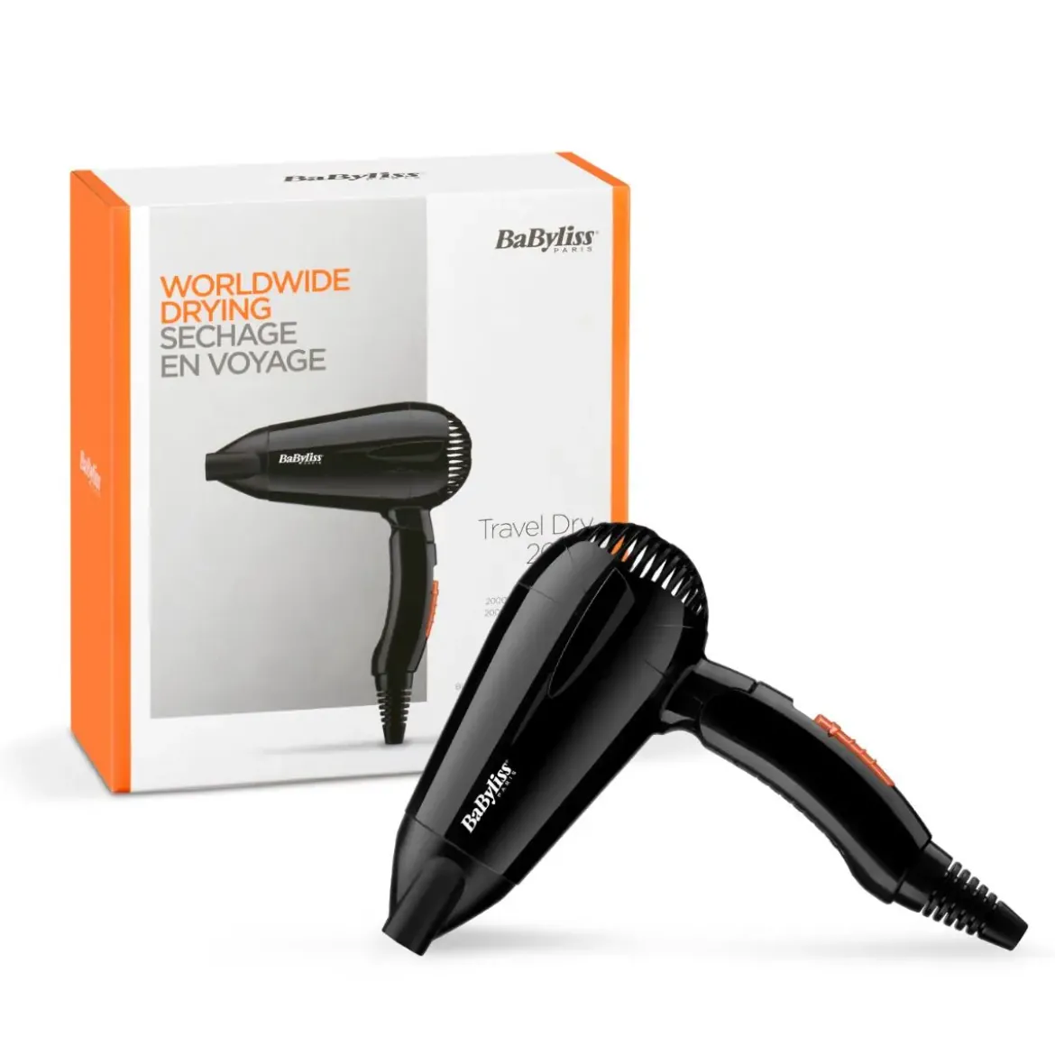 Secador Babyliss viaje 2000W plegable 5344E