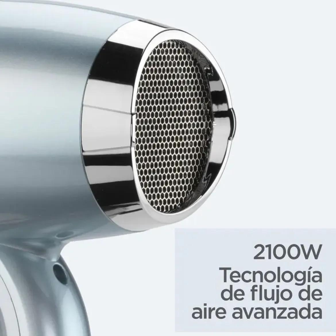 Secador Babyliss 2100W Gris Difusor Hydro Fusion D773DE
