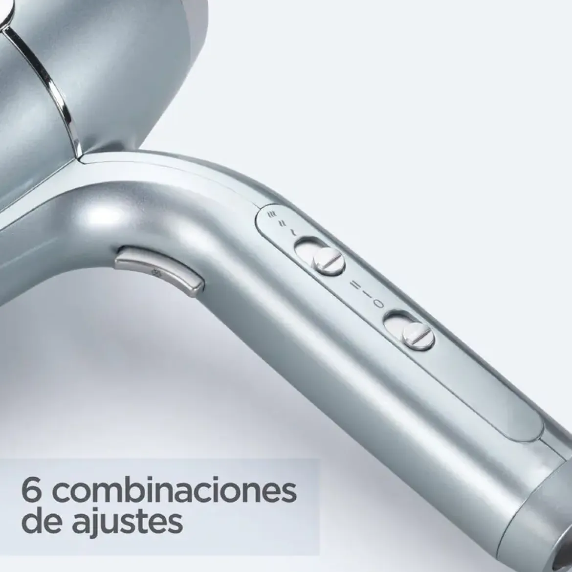 Secador Babyliss 2100W Gris Difusor Hydro Fusion D773DE