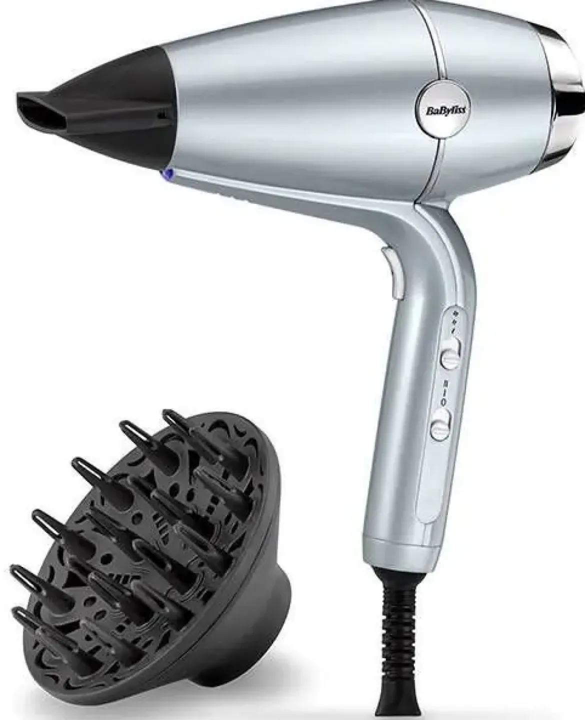 Secador Babyliss 2100W Gris Difusor Hydro Fusion D773DE