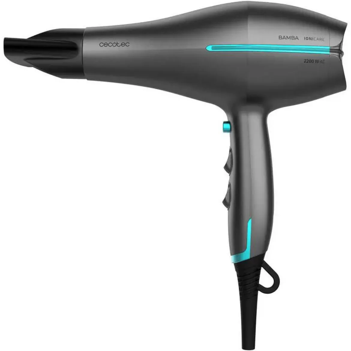 Secador de pelo CECOTEC Bamba IoniCare 5300 Maxi Aura Black