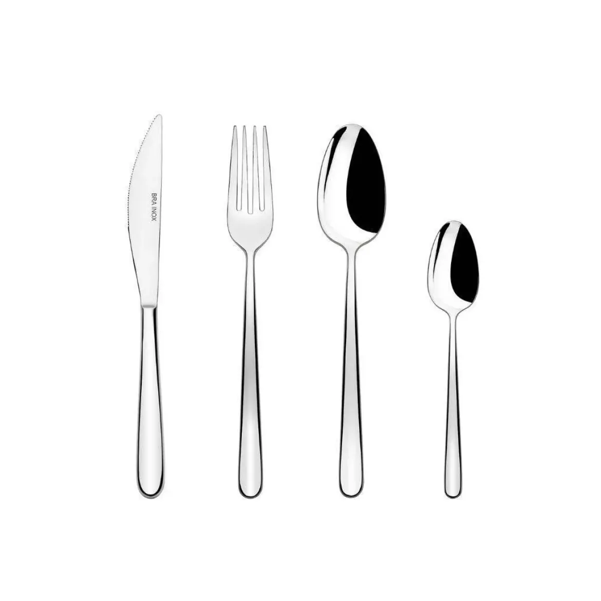 Set 24 cubiertos con Cuchillo Chuletero NAPOLI