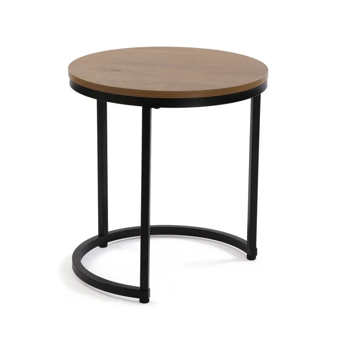 Set de 2 Mesas Nido Auxiliares MEGAN con Tablero de Madera