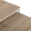 Set de 2 Mesas Nido con Patas de Metal Blancas 10330161