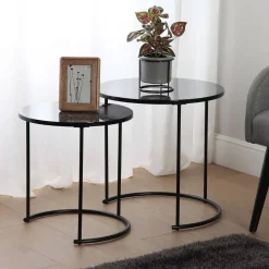 Set de 2 Mesas Nido en Color Negro 18790771