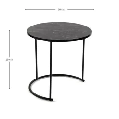Set de 2 Mesas Nido en Color Negro 18790771