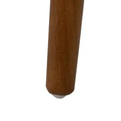 Silla Crema-Marrón con Asiento en Símil Piel y Estructura de Olmo 47 cm 613756