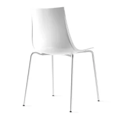 Silla de Cocina Apilable en Policarbonato Blanco YANKY
