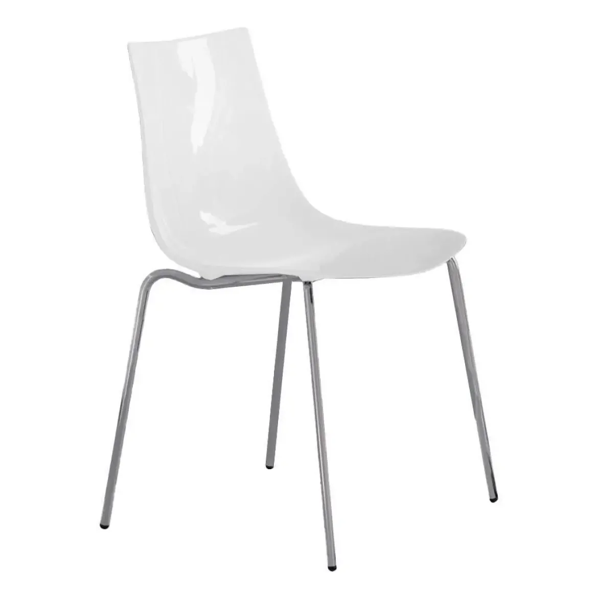 Silla de Cocina Apilable en Policarbonato Blanco YANKY