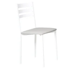 Silla de Cocina Blanca con Asiento Tapizado 787/BL