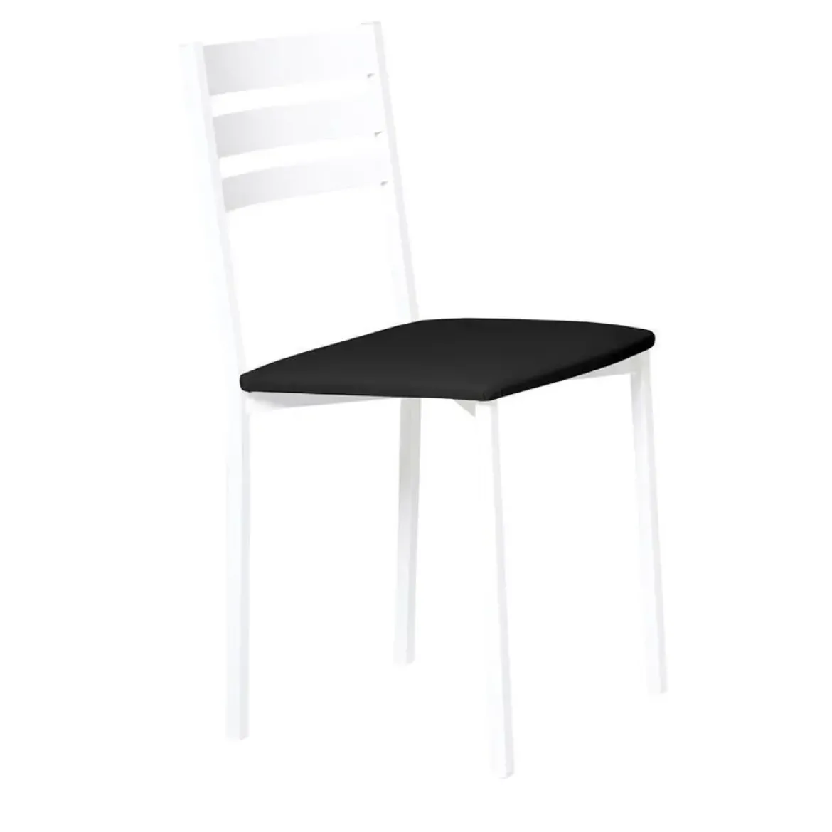 Silla de Cocina Blanca con Asiento Tapizado 787/BL