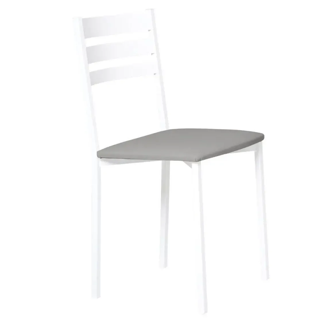 Silla de Cocina Blanca con Asiento Tapizado 787/BL