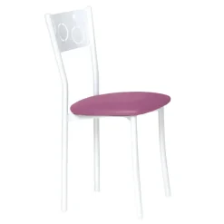 Silla de Cocina Blanca con Asiento Tapizado 919/BL