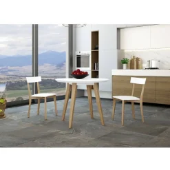 Silla de Cocina con Patas y Asiento de Tapizado AMALFI