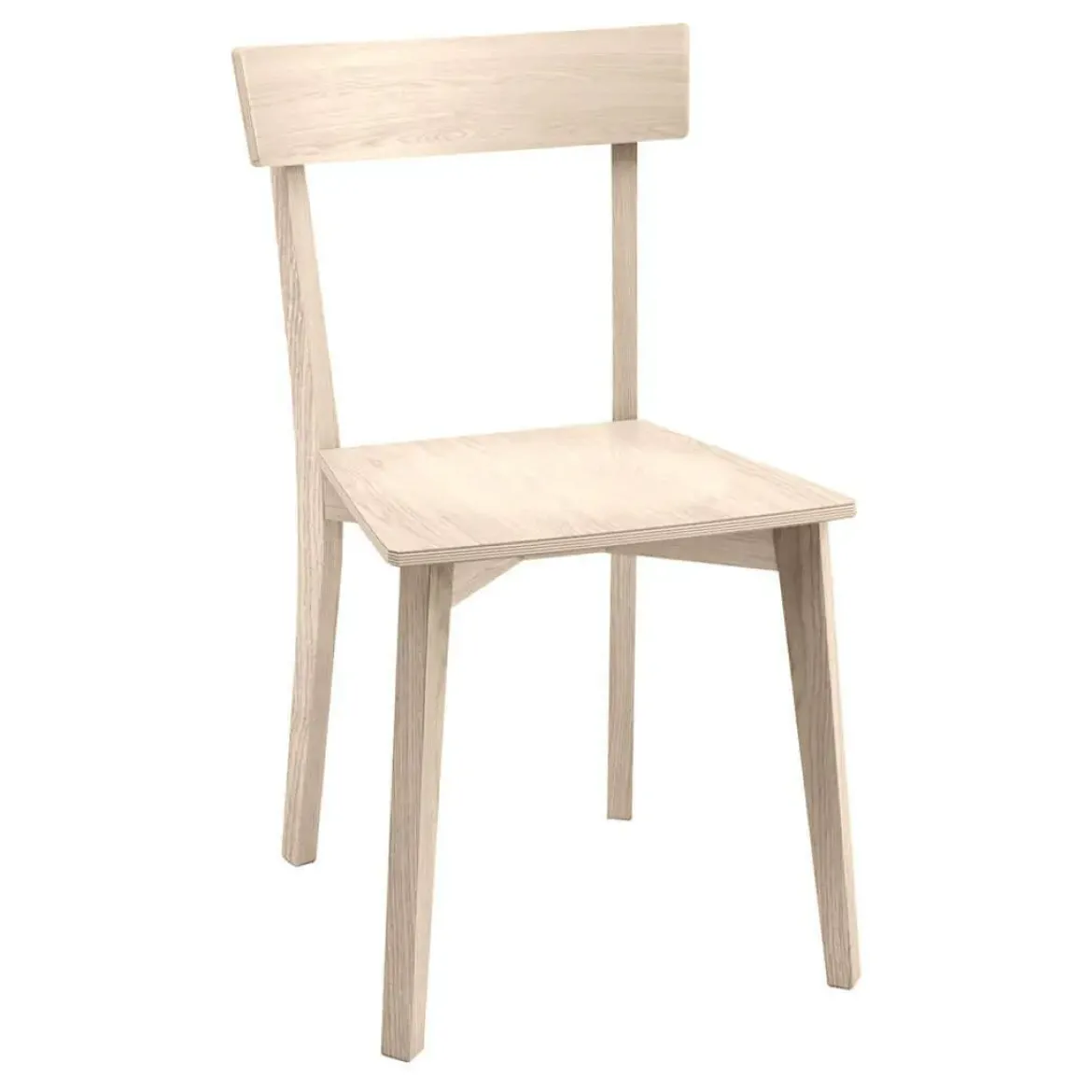 Silla de Cocina con Patas y Asiento de Madera AMALFI