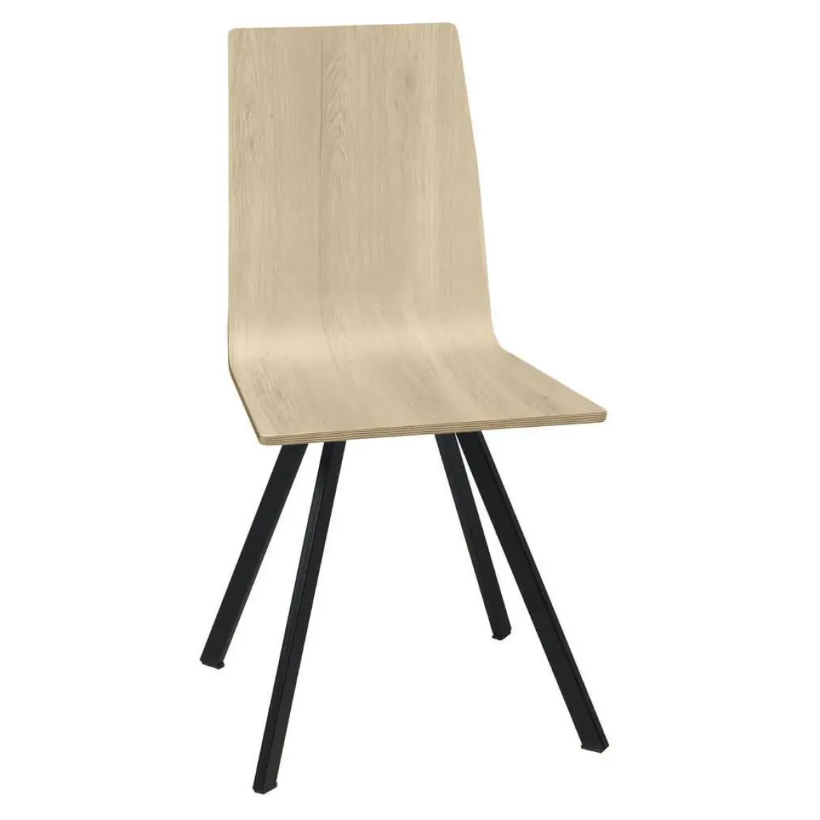 Silla de Cocina de Madera con Patas Metálicas EBRO/NG