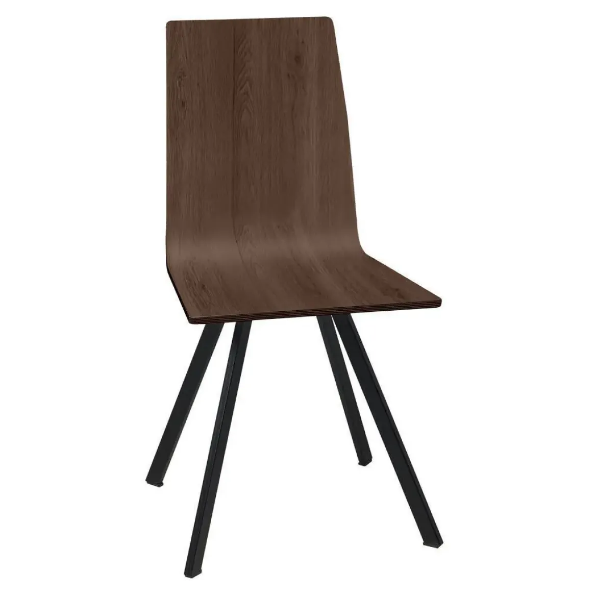 Silla de Cocina de Madera con Patas Metálicas EBRO/NG