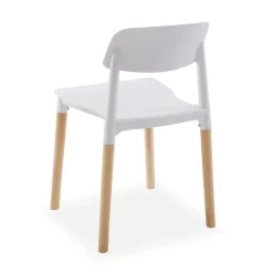 Silla de Cocina de Madera de Haya y Polipropileno 2202008