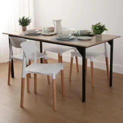 Silla de Cocina de Madera de Haya y Polipropileno 2202008