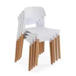 Silla de Cocina de Madera de Haya y Polipropileno 2202008