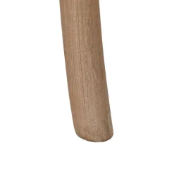 Silla de comedor beige con estructura de madera natural de 41 cm 613832